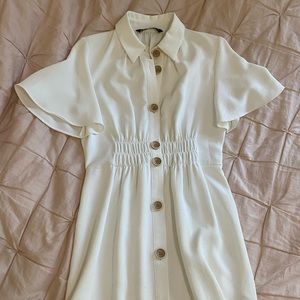 Zara Ivory Midi Dress